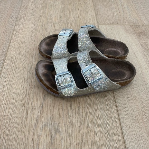 Birkenstock Arizona Glitter Double Strap Sandals - Picture 4 of 6